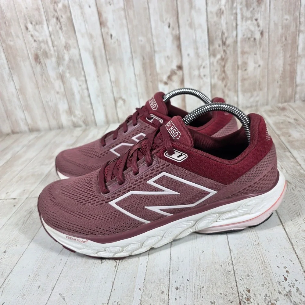New Balance Fresh Foam X 860v14 Womens 9.5 Burgundy Stability Running W86014F